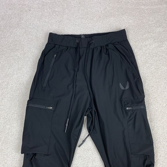 Asrv Pants Men XS Tetra Lite Tech High Rib Jogger Black DSG 0698 Inlay Pocket - Picture 2 of 16